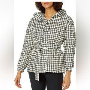 NWOT Columbia Houndstooth Belted Winter Jacket Coat Ski like perfect moment